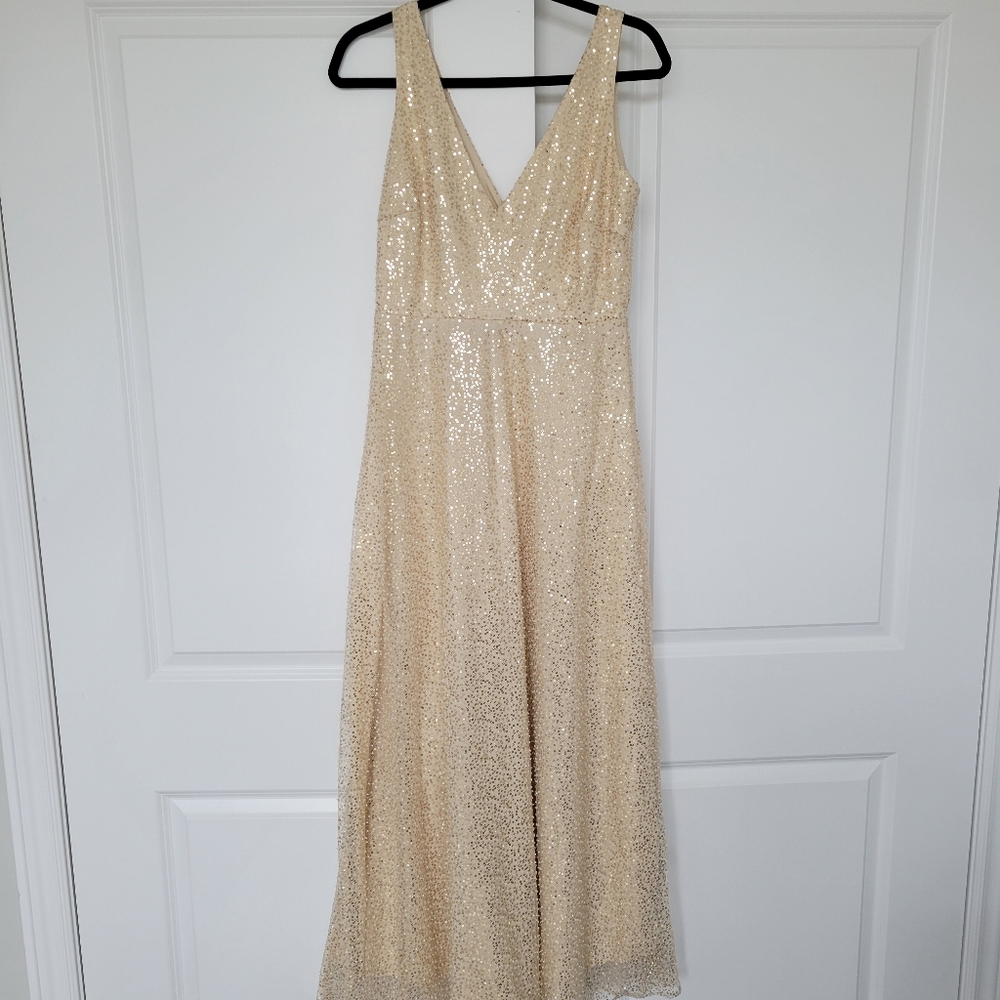 Baltic Born Champagne/Gold Sequin Dress